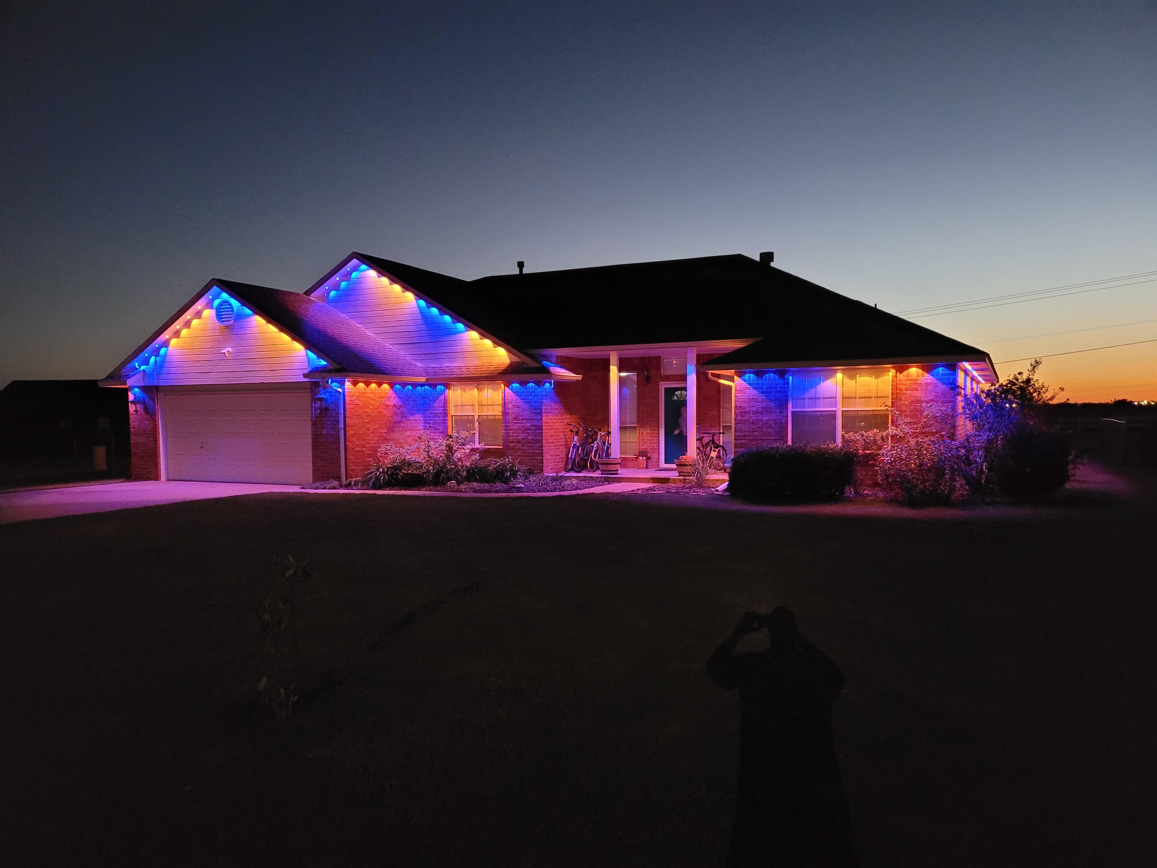 Permanent Outdoor Lighting Installation - Before